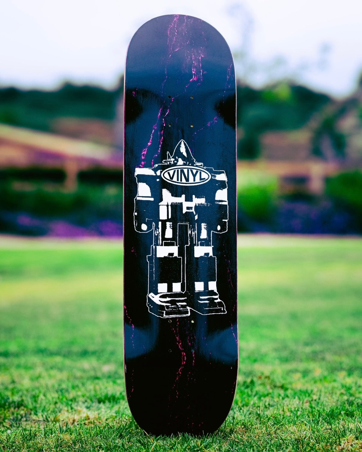 VINYL SPIRAL ROBOT MARBLE DECK